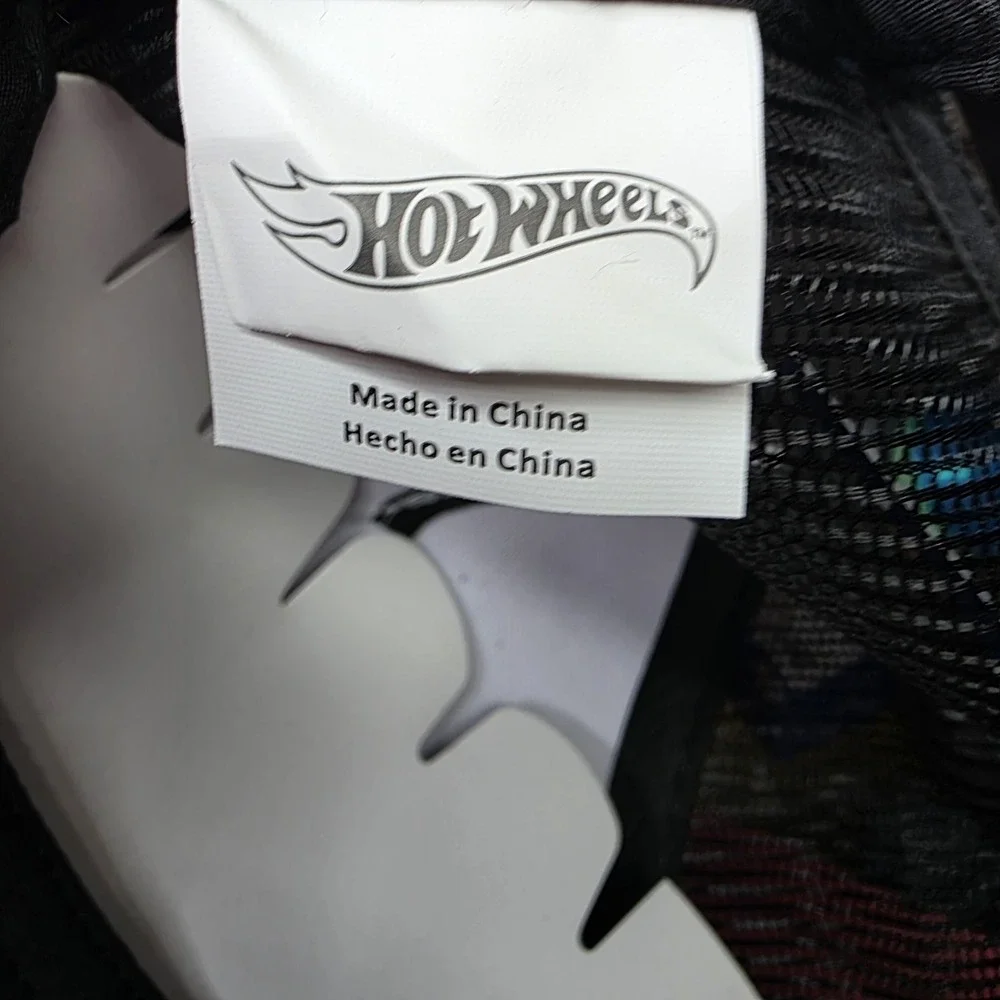 Hot‎ Wheels Snapback Hat Cap Black, White Hot Wheels Logo Kids Adults Unisex
